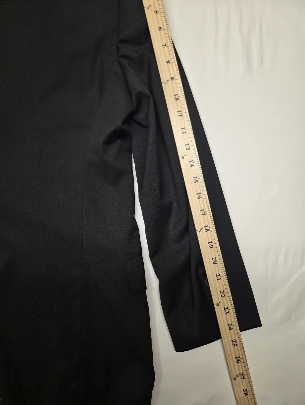 Brooks Brothers 1818 Fitzgerald Suit Mens 41R 35W Black Full Canvas Wool USA
